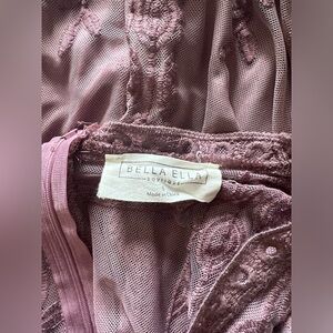 Mauve Long Sleeve Maxi Dress